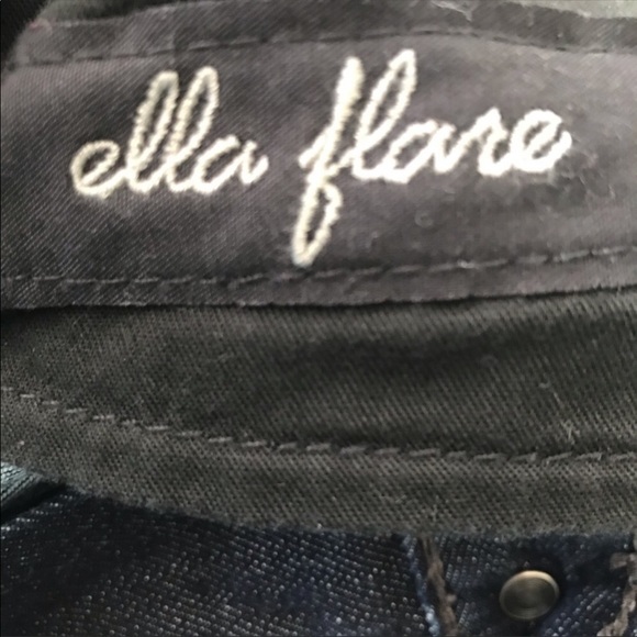 Club Monaco Dark Wash Ella Flare Jeans - Picture 13 of 13